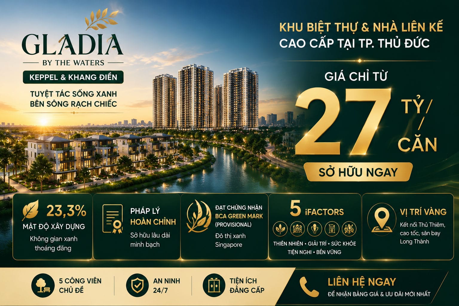 Biệt thự Gladia Khang Điền