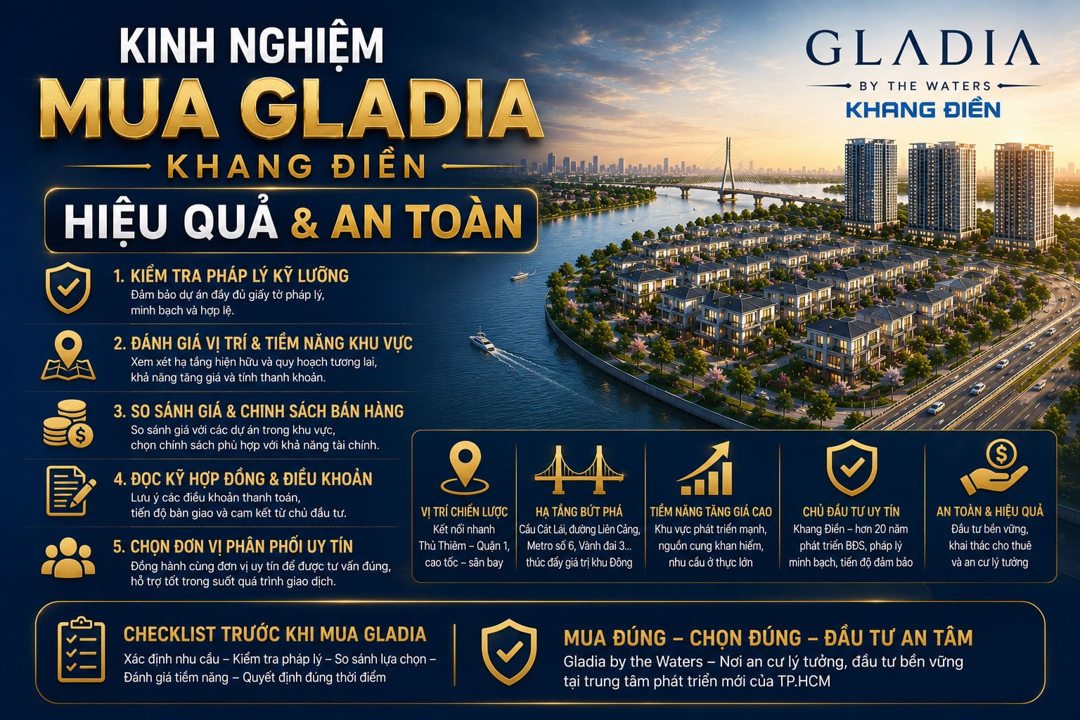 Kinh nghiệm mua Gladia Khang Điền hiệu quả và an toàn