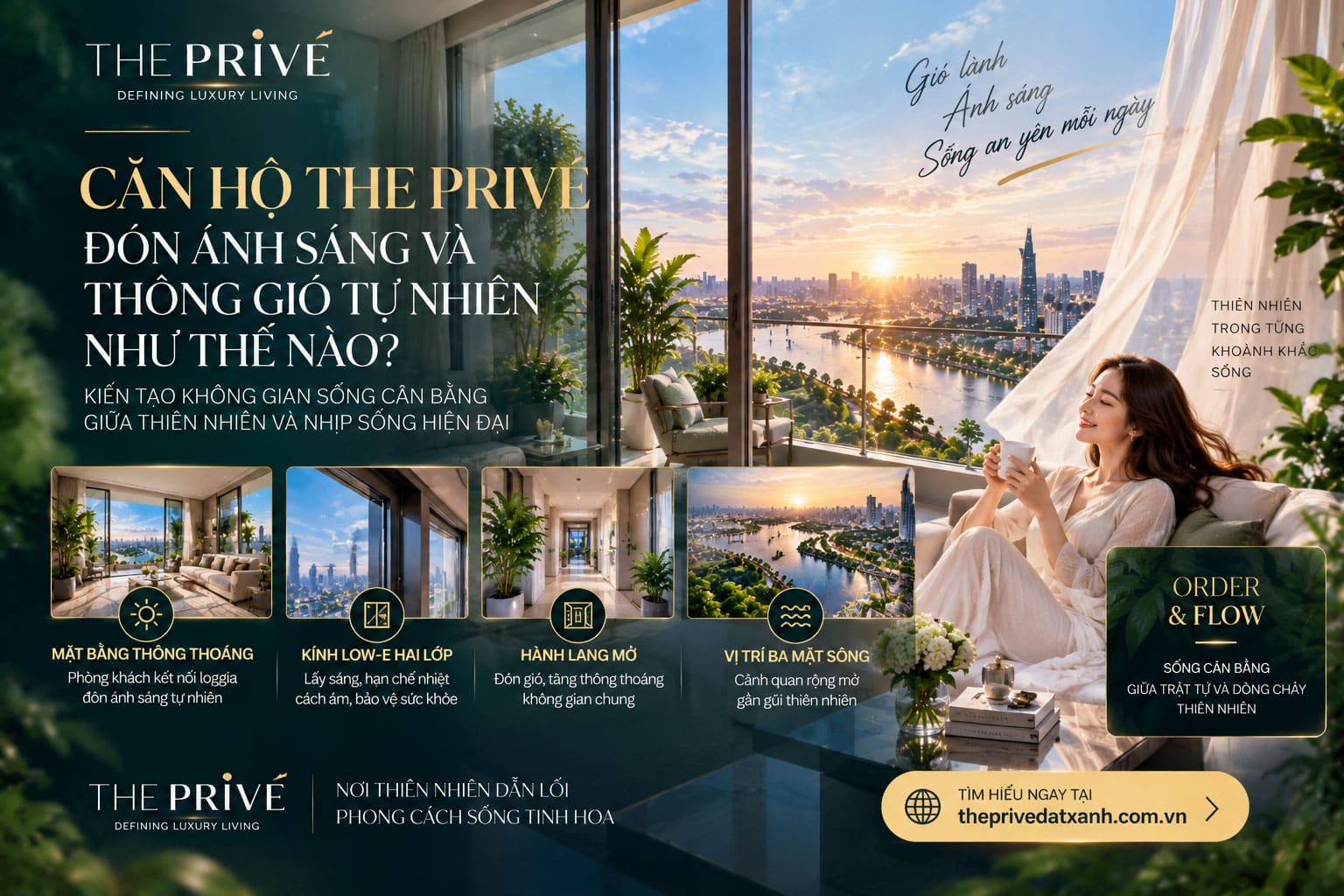 Căn Hộ The Privé Đón Ánh Sáng Và Thông Gió Tự Nhiên Như Thế Nào?