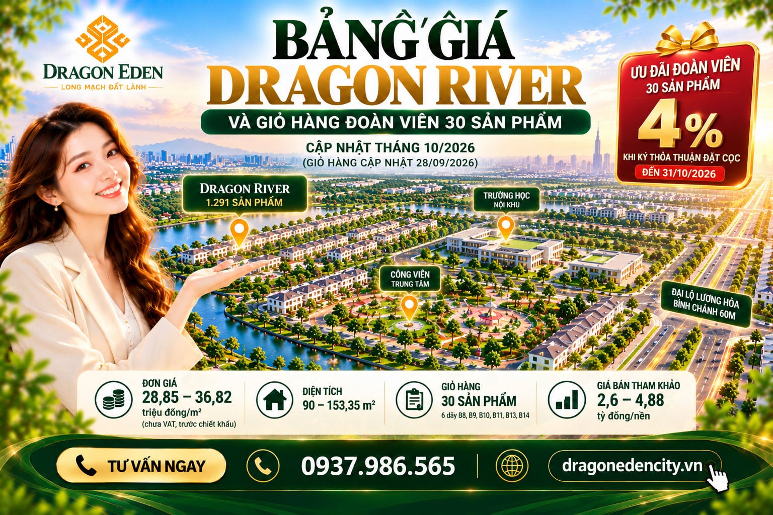 Bảng Giá Dragon River Và Giỏ Hàng Đoàn Viên 30 Sản Phẩm
