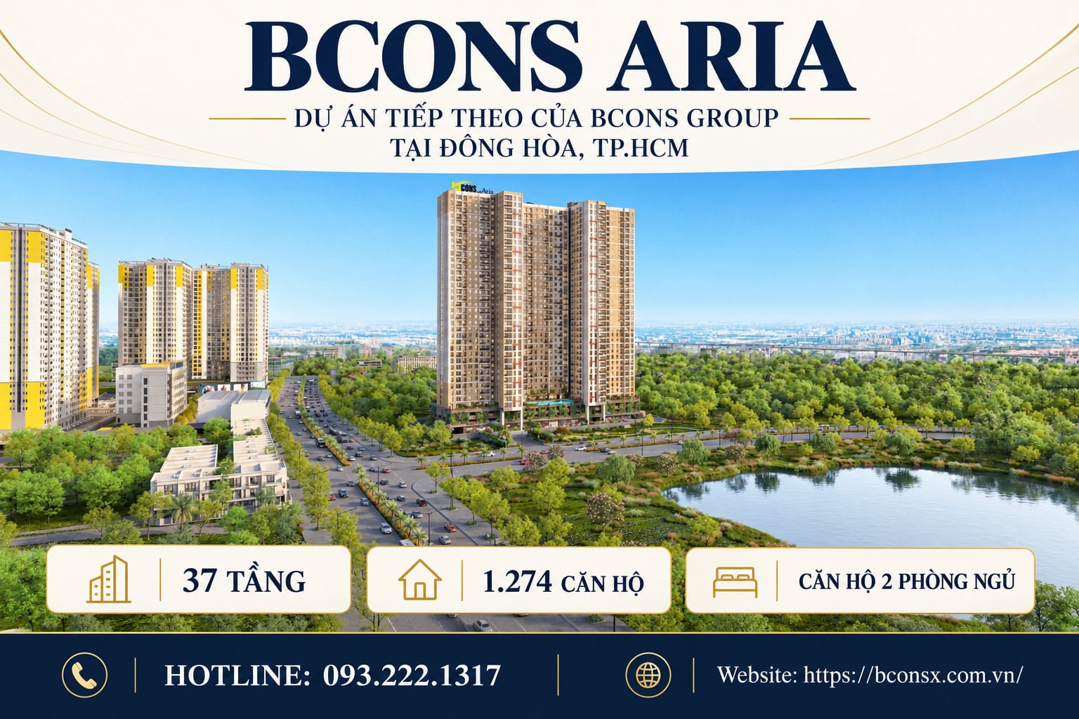 Bcons Aria – Dự án tiếp theo của Bcons Group tại Đông Hoà